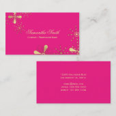 Carte De Visite Roses indien et conception inspirée par Indien (Devant / Derrière)