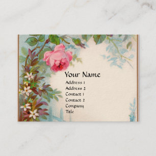 Carte De Visite ROSES & JASMINES MONOGRAM GEM crème jaune