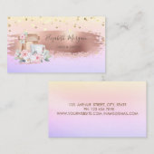 Carte De Visite Roses mélangeurs, Confetti Brush Stroke Ombre (Devant / Derrière)