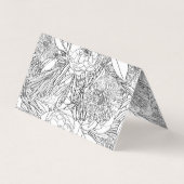 Carte De Visite Roses noirs et fleurs de Marigold (Dos)