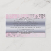 Carte De Visite Roses pâles se précipitant la mode/design (Dos)