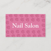Carte De Visite Roses Pattern - Nail Salon (Devant)