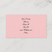 Carte De Visite Roses romantiques (Dos)