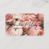 Carte De Visite Roses rose | Wedding planner professionnel (Devant)