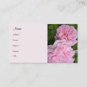 Carte De Visite Roses roses en fleurs