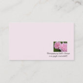 Carte De Visite Roses roses en fleurs (Dos)