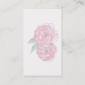 Carte De Visite Roses roses et blanches (Dos)
