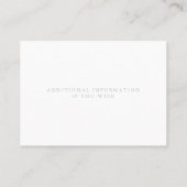 Carte De Visite Roses roses modernes Aquarelle gris BarefootBride™ (Dos)