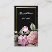 Carte De Visite Roses roses noires (Devant)