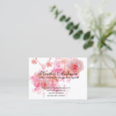 Carte De Visite Roses roses religieuses catholiques (Debout devant)