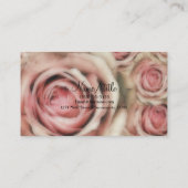 Carte De Visite Roses roses roses Élégantes Ferme rustique Chic Fl (Dos)