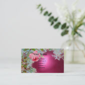 CARTE DE VISITE ROSES ROSES ROSES ET JASMINES MONOGRAM GEM PIERRE (Debout devant)