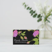 Carte De Visite Roses roses roses glacées sur n'importe quelle cou (Debout devant)