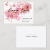 Carte De Visite Roses roses roses roses de Rosaire (Devant / Derrière)