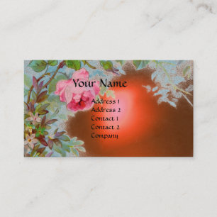 CARTE DE VISITE ROSES ROSES ROSES ROSES ET JASMINES MONOGRAM PIERR