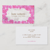 Carte De Visite Roses Roses Roses Roses Rose, Bois Vieilli Rustiqu (Devant / Derrière)