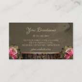 Carte De Visite Roses roses roses roses roses Brown foncées rustiq (Dos)