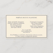 Carte De Visite Roses roses roses roses roses wedding planners (Dos)