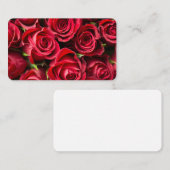 Carte De Visite Roses rouges (Devant / Derrière)