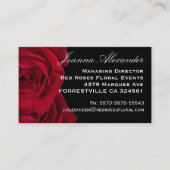 Carte De Visite Roses rouges (Devant)