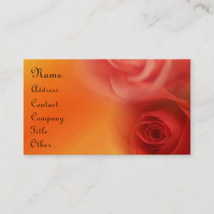 Carte De Visite Roses rouges