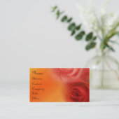 Carte De Visite Roses rouges (Debout devant)