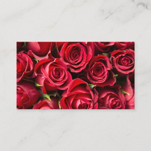 Carte De Visite Roses rouges (Devant)