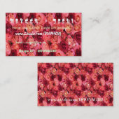 Carte De Visite Roses rouges de NOVINO (Devant / Derrière)
