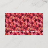 Carte De Visite Roses rouges de NOVINO (Dos)