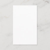 Carte De Visite Roses turquoise avec touches (Dos)