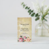Carte De Visite Roses vintages (Debout devant)