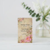 Carte De Visite Roses vintages (Debout devant)