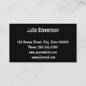 Carte De Visite roses vintages, vintages, chic défraîchi (Dos)