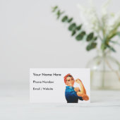 Carte De Visite Rosie la riveteuse (Debout devant)