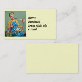 Carte De Visite Rosie le Riveter fait du fromage rôti (Devant / Derrière)