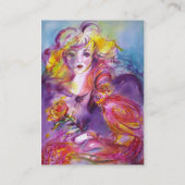 Carte De Visite ROSINA, Salon des cheveux de beauté, Spa, Artiste (Dos)