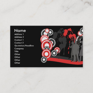 Carte De Visite Rotation de disco