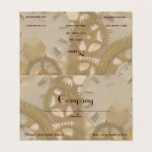 Carte De Visite Rouages (Extérieur déplié)