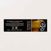 Carte De Visite Roue automobile, mécanique automobile et réparatio (Extérieur déplié)