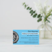 Carte De Visite Roue automobile mobile mécanique (Debout devant)