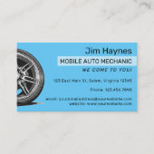 Carte De Visite Roue automobile mobile mécanique (Devant)