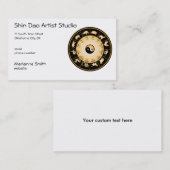 Carte De Visite Roue chinoise de zodiaque (Devant / Derrière)