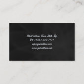 Carte De Visite Roue Concessionnaire Pneu Bras Bleu (Dos)