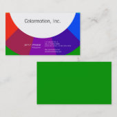 Carte De Visite Roue couleur (Devant / Derrière)