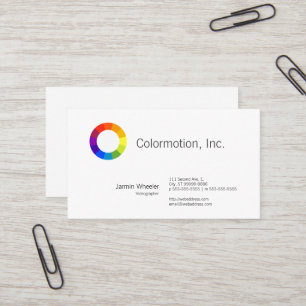 Carte De Visite Roue couleur