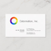 Carte De Visite Roue couleur (Devant)