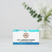 Carte De Visite Roue de bateau en bois | Bateau | Eau (Debout devant)