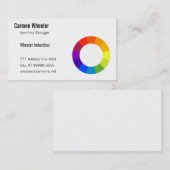 Carte De Visite Roue de couleur (Devant / Derrière)