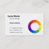Carte De Visite Roue de couleur (Devant)