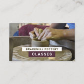 Carte De Visite Roue de Potter, Cours de Poterie, Potters (Devant)